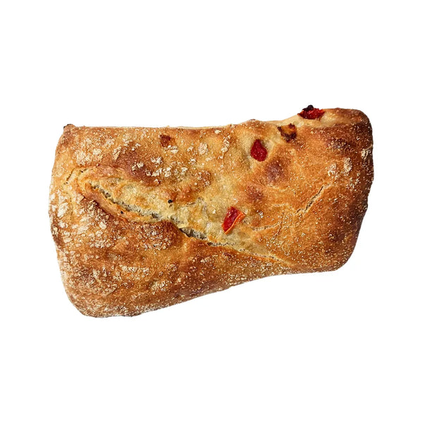 Ciabatta Morrón-Aceituna-Cebolla Masa Madre 500 gr